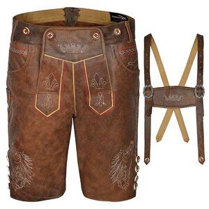 Men’s Bavarian Lederhosen Oktoberfest Outfit Traditional German Festival Stormer